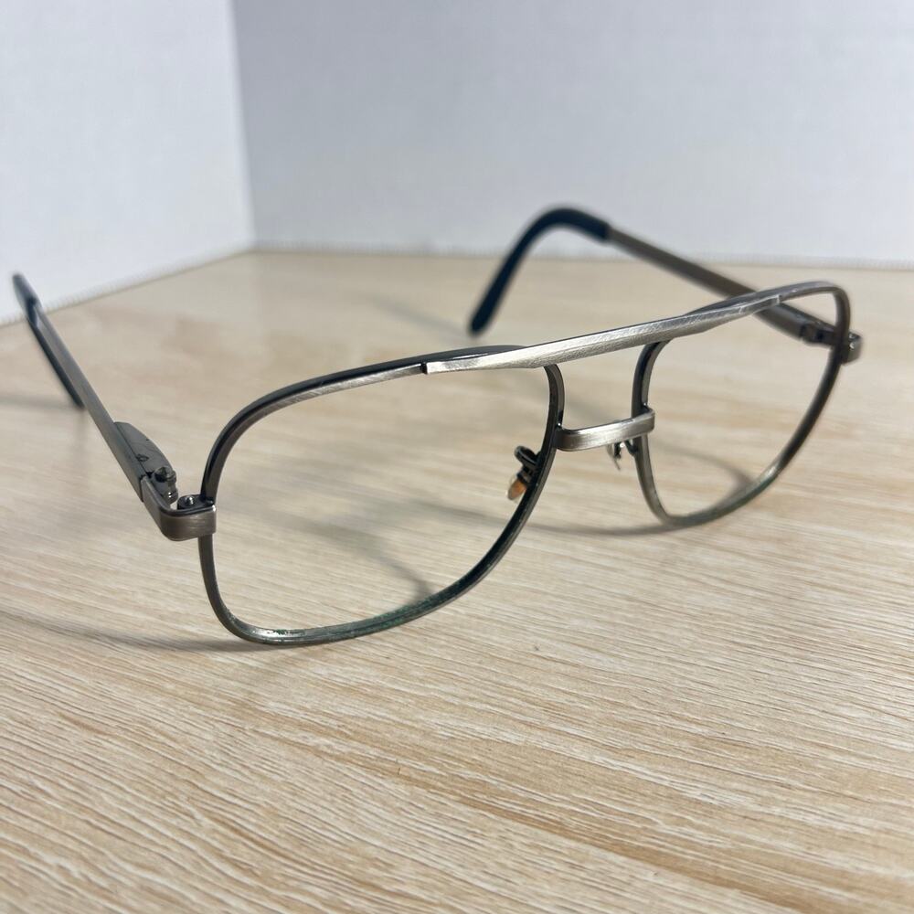 Vintage Titmus TO-Z87 5 3/4 Eyeglasses Gunmetal Frames 56-18